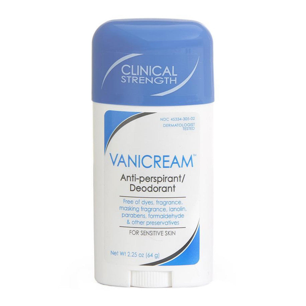 Vanicream AntiPerspirant Deodorant Clinical Strength For Sensitive Skin, 2.25 Oz